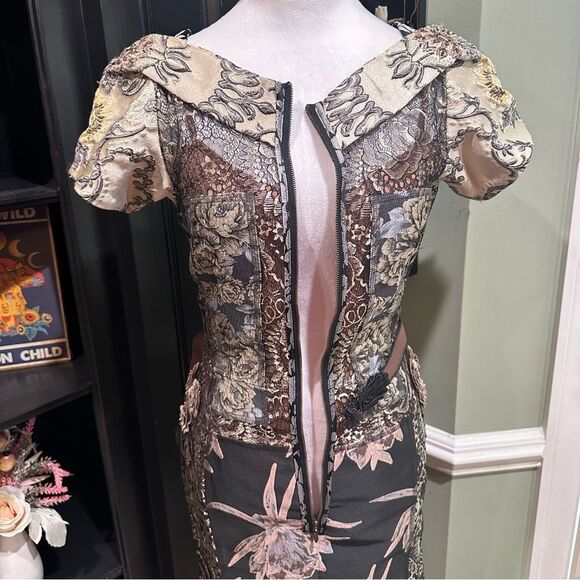 Anthropologies Byron Lars “Beguile” Tapestry Cocktail Dress – Size 4 - Picture 15 of 16